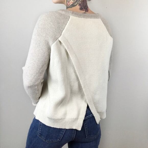 Madewell Medium Province Cross-Back Pullover Sweater in Colorblock - Picture 8 of 10